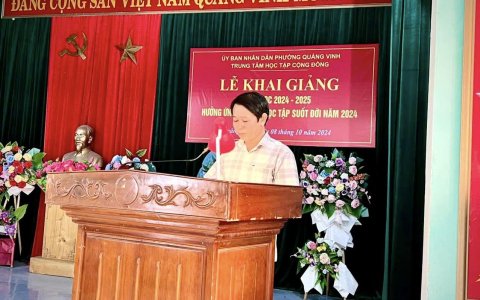 HOẠT ĐỘNG CỦA TRUNG TÂM HỌC TẬP CỘNG ĐỒNG PHƯỜNG QUẢNG VINH